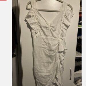 Isabel Marant Etoile White Color Linen w/ Cotton Lining Mini Dress Size 38 XS